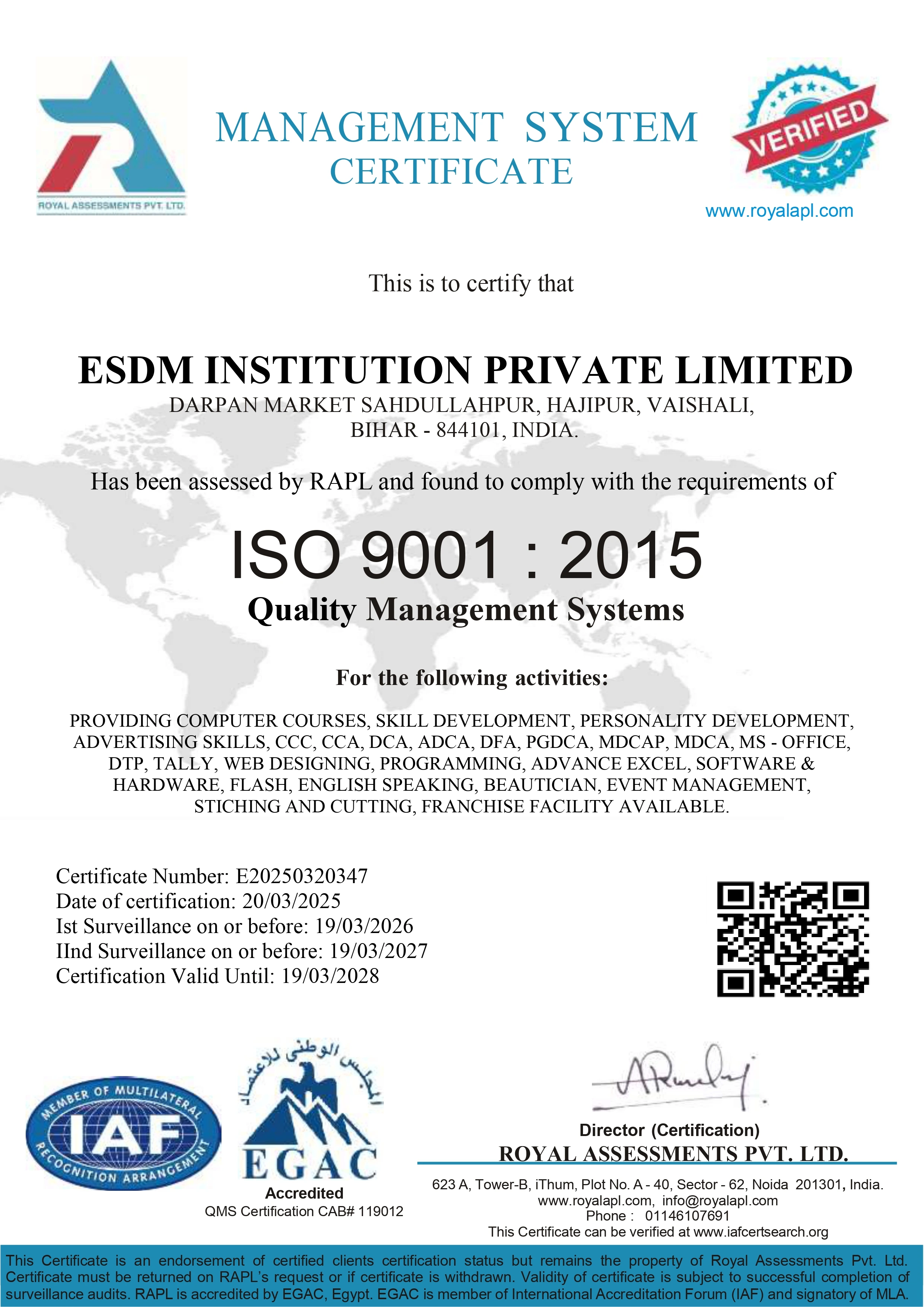 Certificate 3
